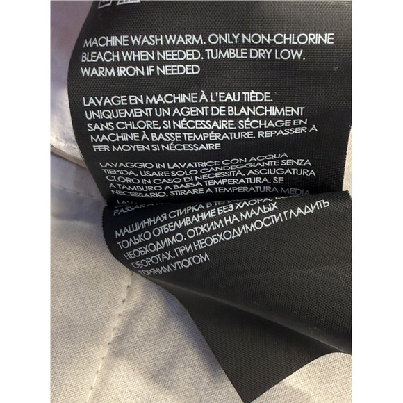 Club Monaco Baxter Fit Khaki Chino Shorts Mens Size 32 Flat Front Cotton Stretch - Picture 7 of 9